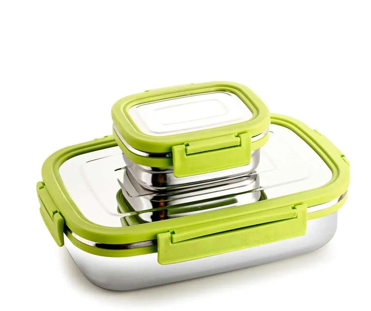Stainless Steel Clip Lock Tiffin Box Combo