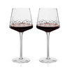 Admiral Crystal Burgundy Wine Glasses, Set of 2
