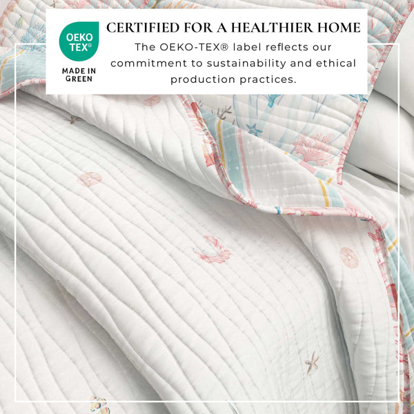 Coastal Coral Reef Quilt Set - Caymen Collection Great Bay Home