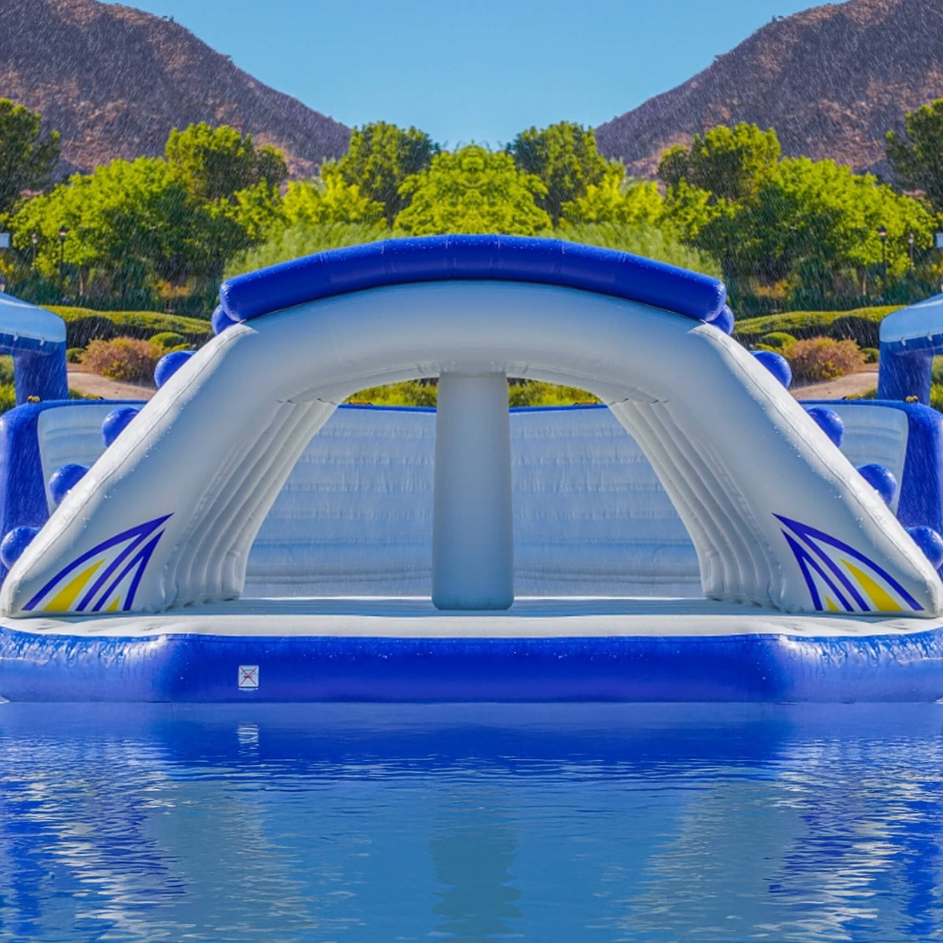 Giant Inflatable Water Climbing Obstacle Course With Air Pump (SAK87625)