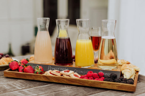 Cava Wine Tasting Kit with 4 Glass Carafes