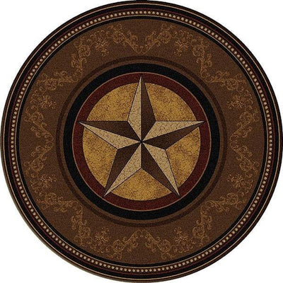 Gilded Star 8' Round Rug