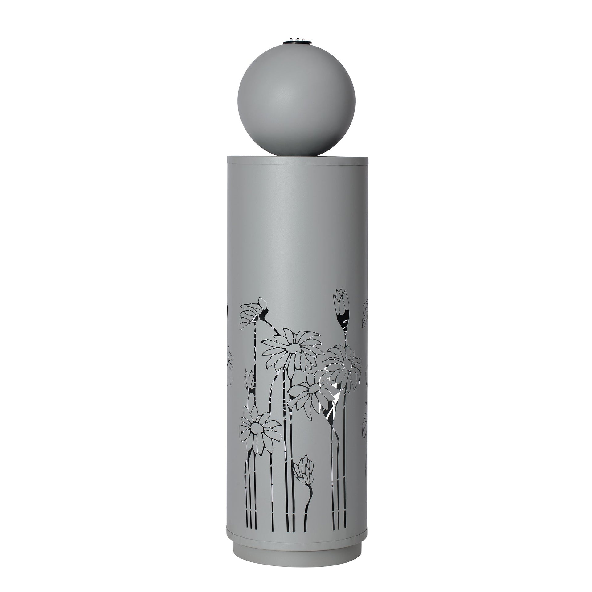 Metal Sphere Water Fountain Outdoor with LED