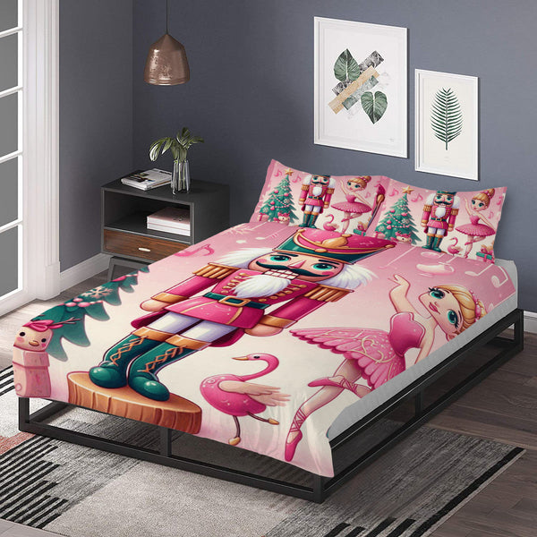 Christmas Nutcracker Pink Beddings