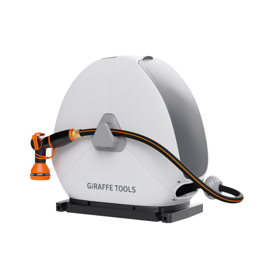 Ground-Mounted Retractable Hose Reel 82ft-130ft