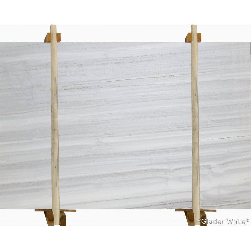 Glacier White Vein-cut Bookmatching Marble Slabs Polished - Livfloors Collection