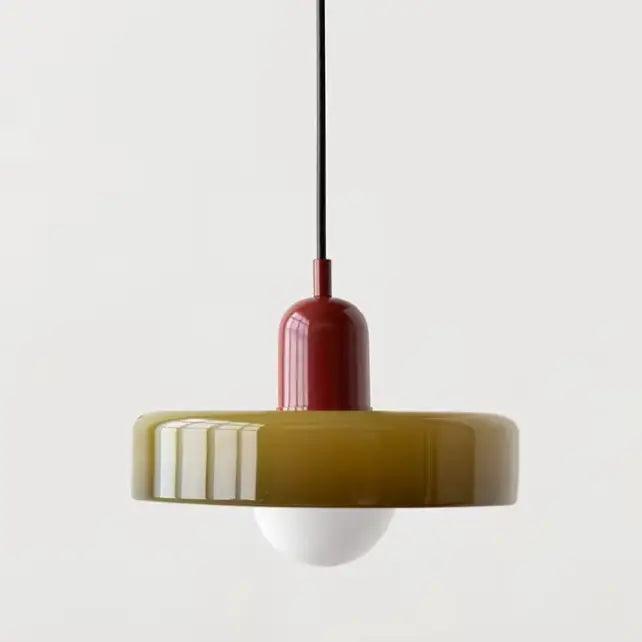 Green Glass Pendant Light
