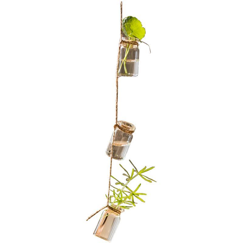 Glass Planter Rope Hanging Small Planter 55