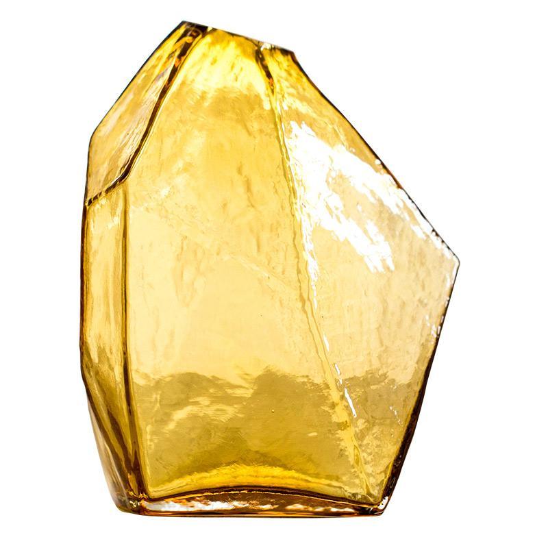 Glass Vase Hand Blown Glass Vase in Various Colors
