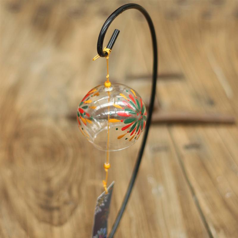 Glass Wind Chimes Japanese-Style Wind Chime Simple And Beautiful Label Pendnat Wind Bells Japanese Glass Wind Chime Handmade Pendants For Birthday Gift and Home Decors