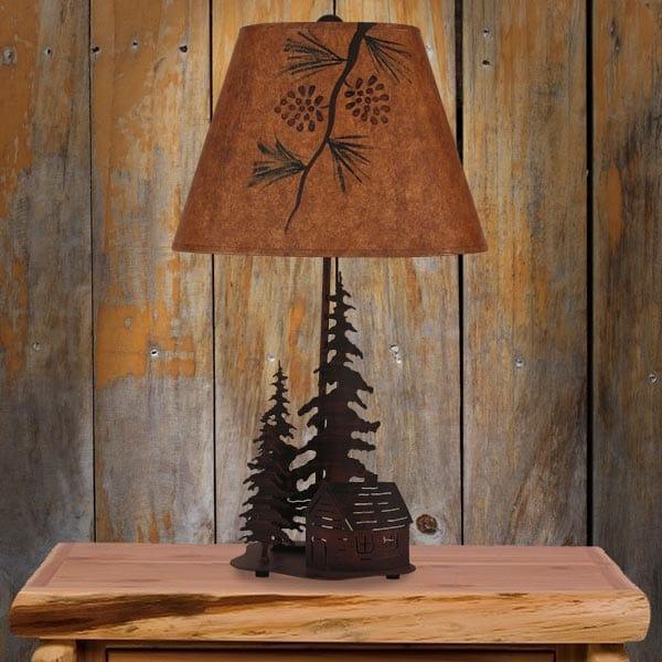 Glowing Cabin Table Lamp - Gifts for You 'n Me