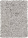 Siari Solid Medium Gray Shag Rug - 2'3" x 3'9" Rectangle