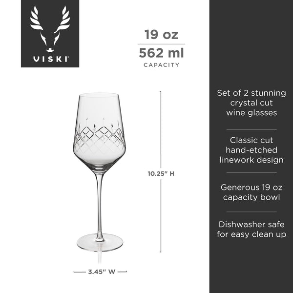 Admiral Crystal Universal Wine Glasses, Set of 2