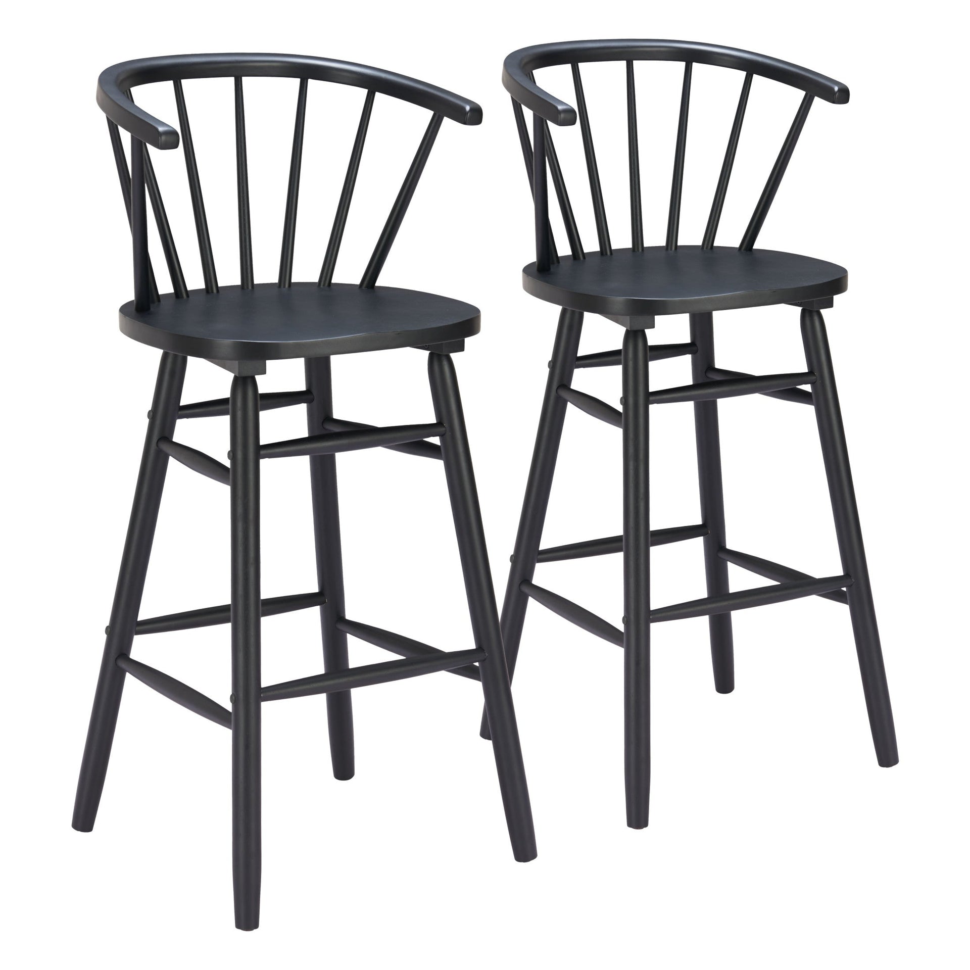 Stenger Barstool (Set of 2) Black
