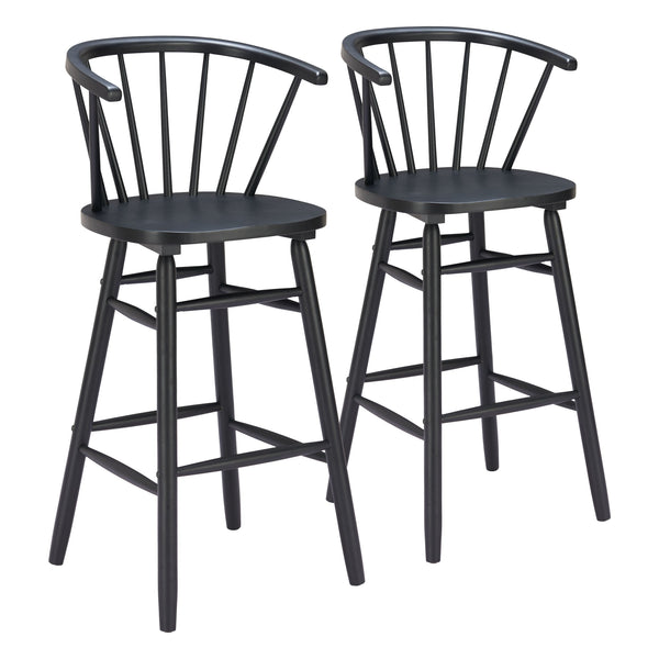 Stenger Barstool (Set of 2) Black