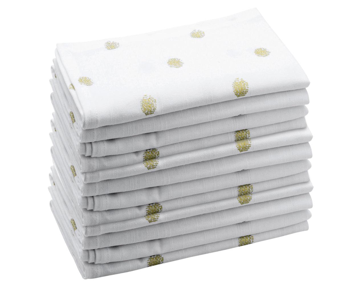 Printed Napkins - Metallic Gold Foil Napkins