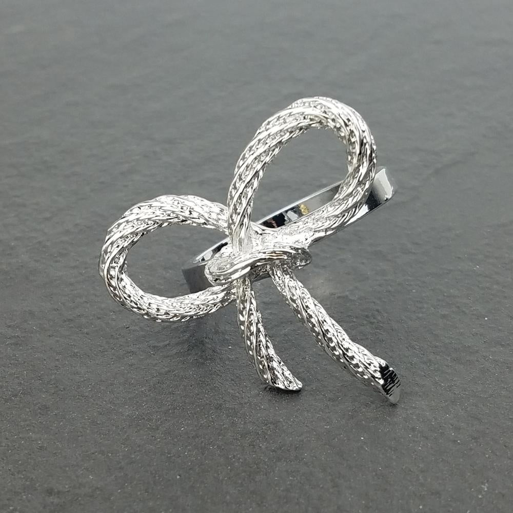 Gold Plated Bow Napkin Ring