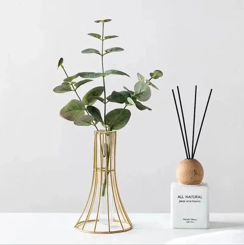 Gold Metal Vase