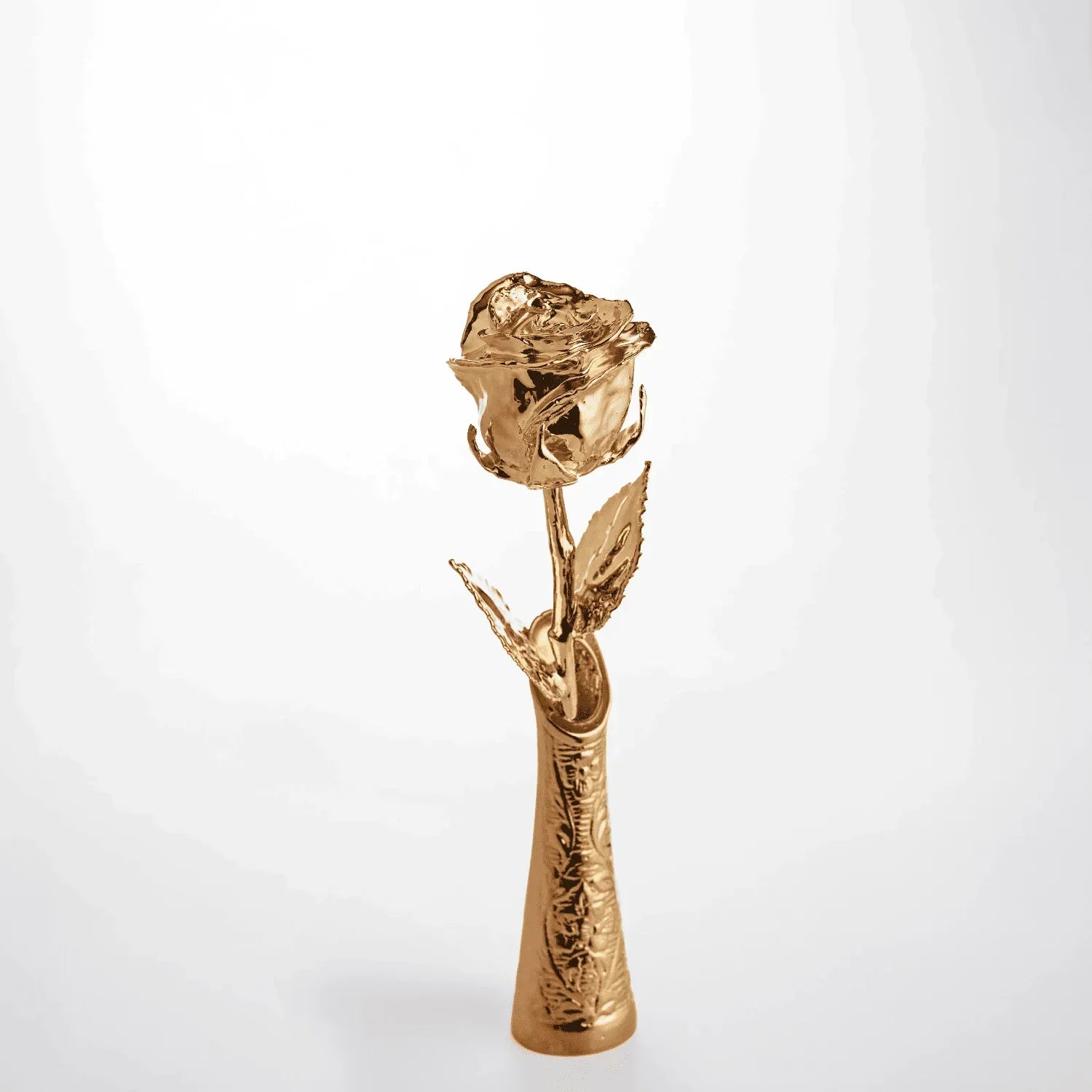24K Gold Dipped Vase Small (for 7