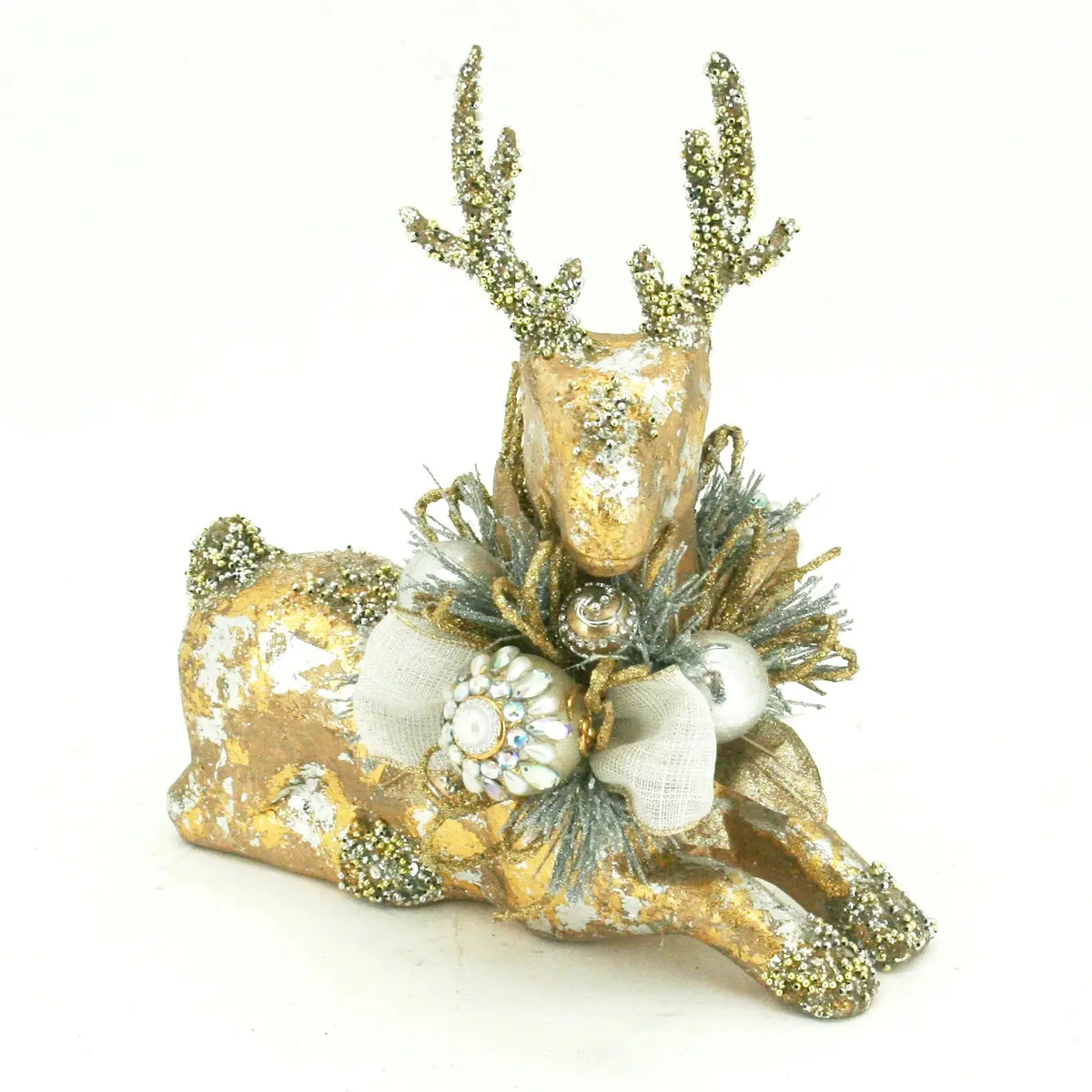 Golden Beaded Reindeer - 4 Sizes/Styles