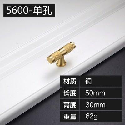 Golden Brass Knurled Textured Simple Kitchen Cabinet handle And Handles Drawer Pulls Bedroom Door Knobs  Cupboard Bathroom Door Handles Brushed Brass Pulls For Cabinets