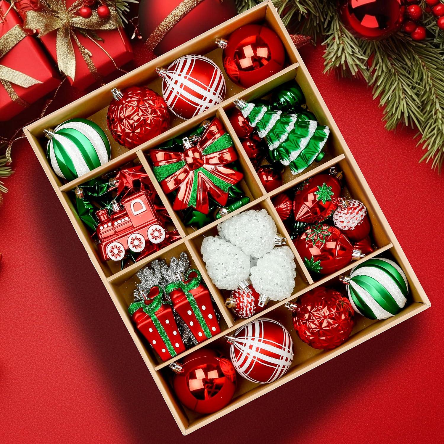 Golden Shatterproof Christmas Decorations