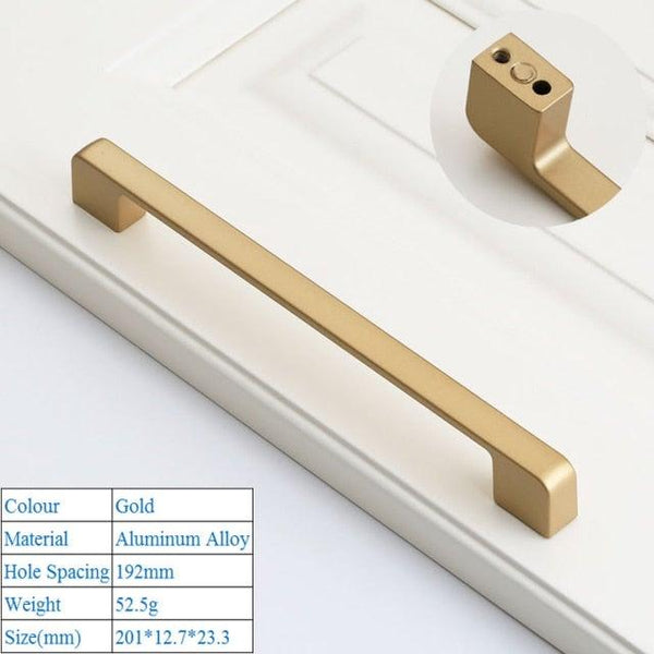 Golden Simple Fashion Aluminum Alloy Furniture Handles Bookcase Handles Wine Cabinet Handles Door Knob Handles For Cabinet Cabinet Knobs Cupboard Drawers Cabinet Dresser Bookcase Wardrobe 2.2CM