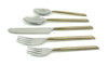 Vibhsa Stainless Steel Gold Flatware set of 20 pieces