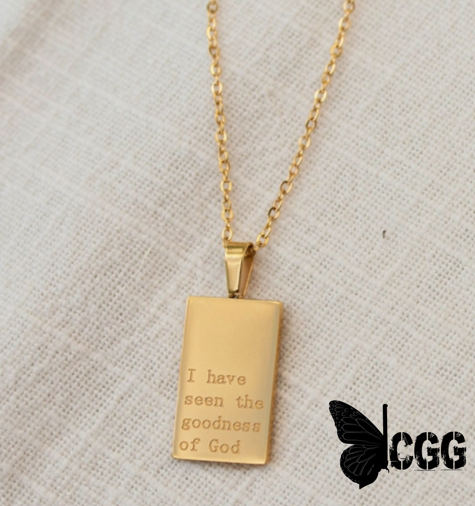 GOODNESS OF GOD Necklace 18k