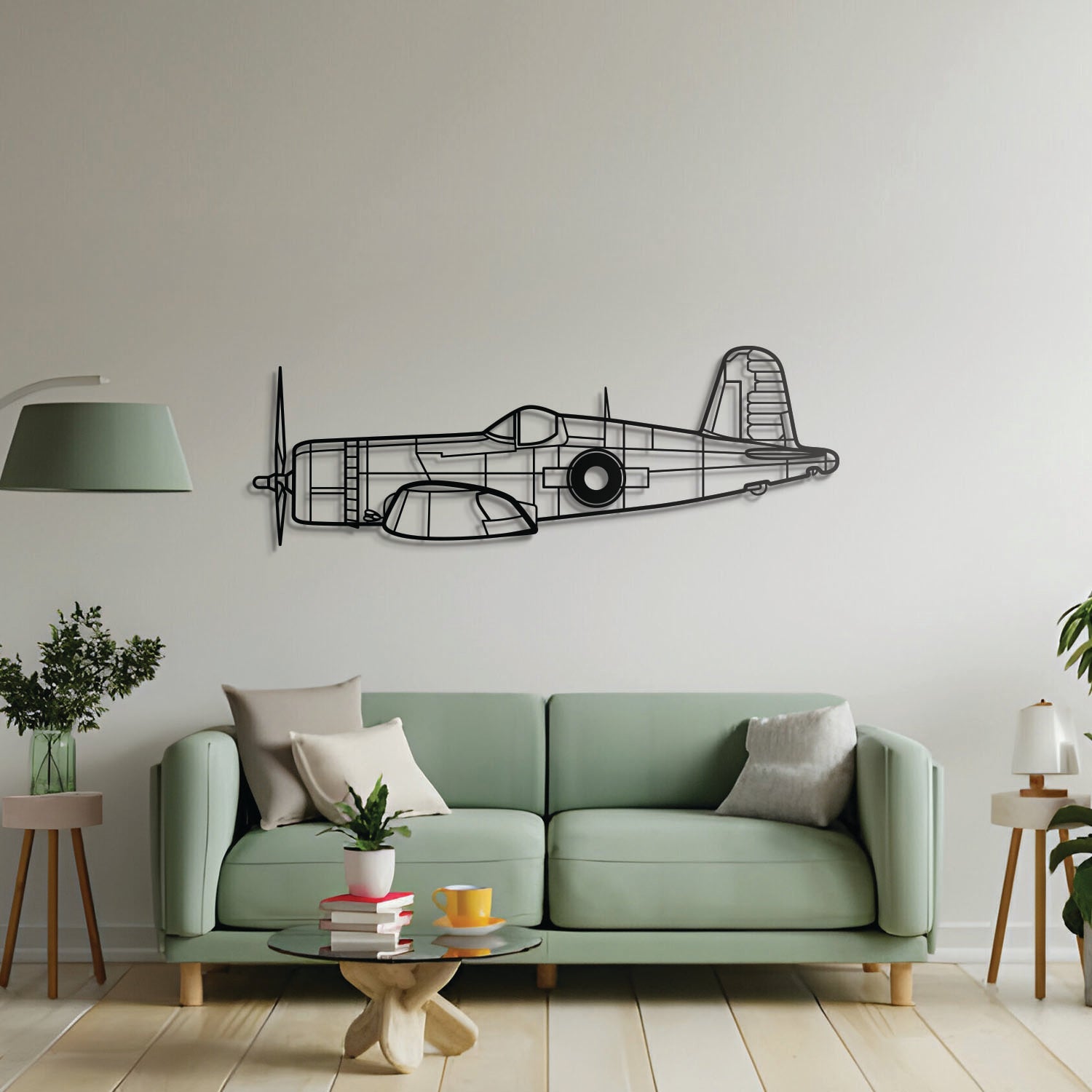 FG-1D Corsair Metal Aircraft Wall Art - NCP0227