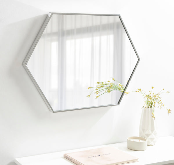 Rhodes Framed Hexagon Wall Mirror