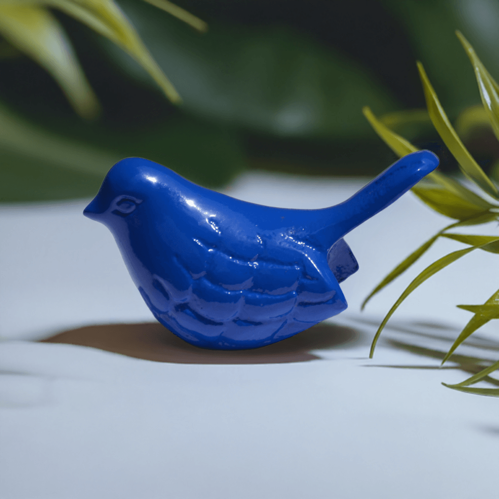 Vibhsa Bird Figurines Symbols of Health & Happiness (Blue)