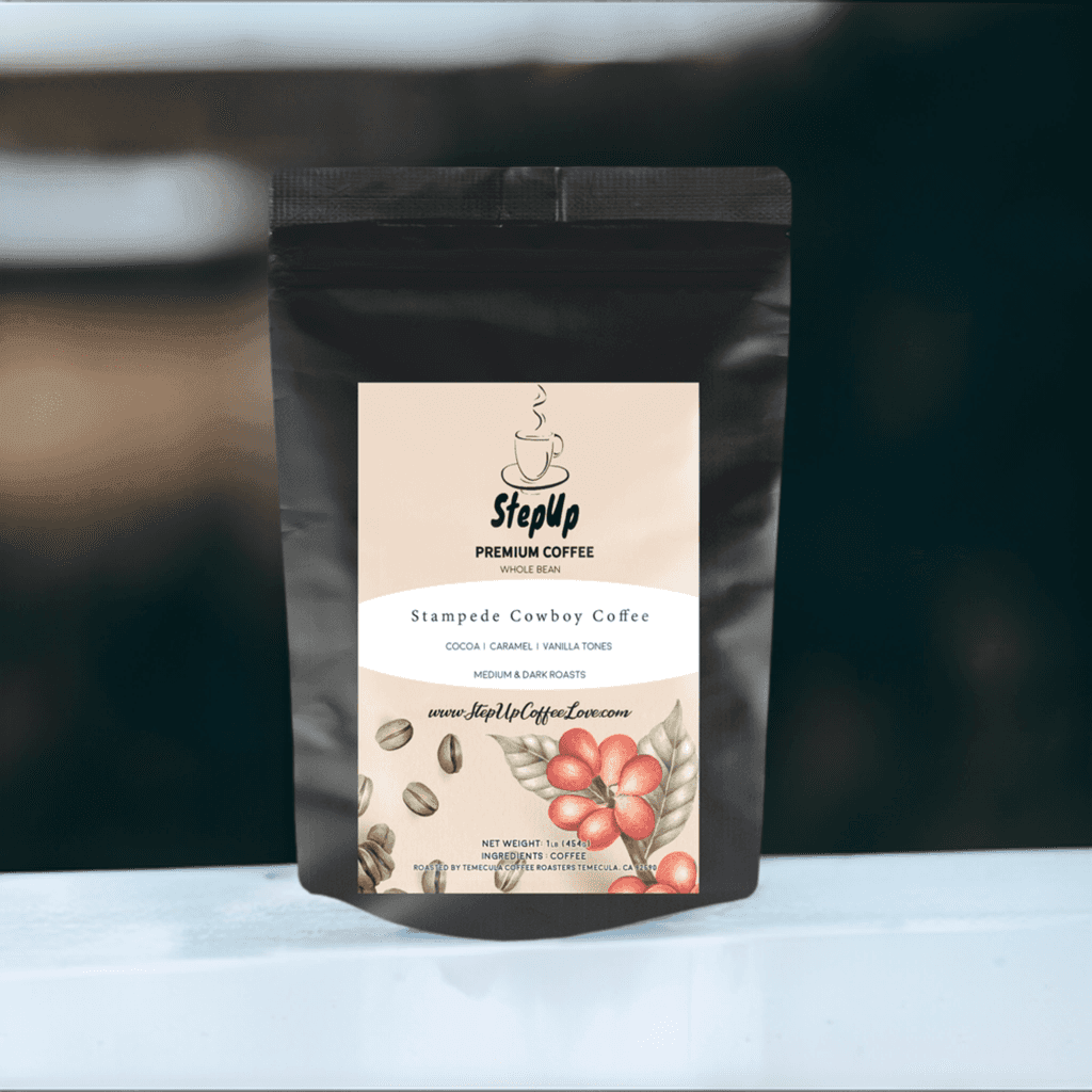 Stampede Cowboy Blend, Medium & Dark Roast Standard, Whole, Espresso 12oz-12 lb.