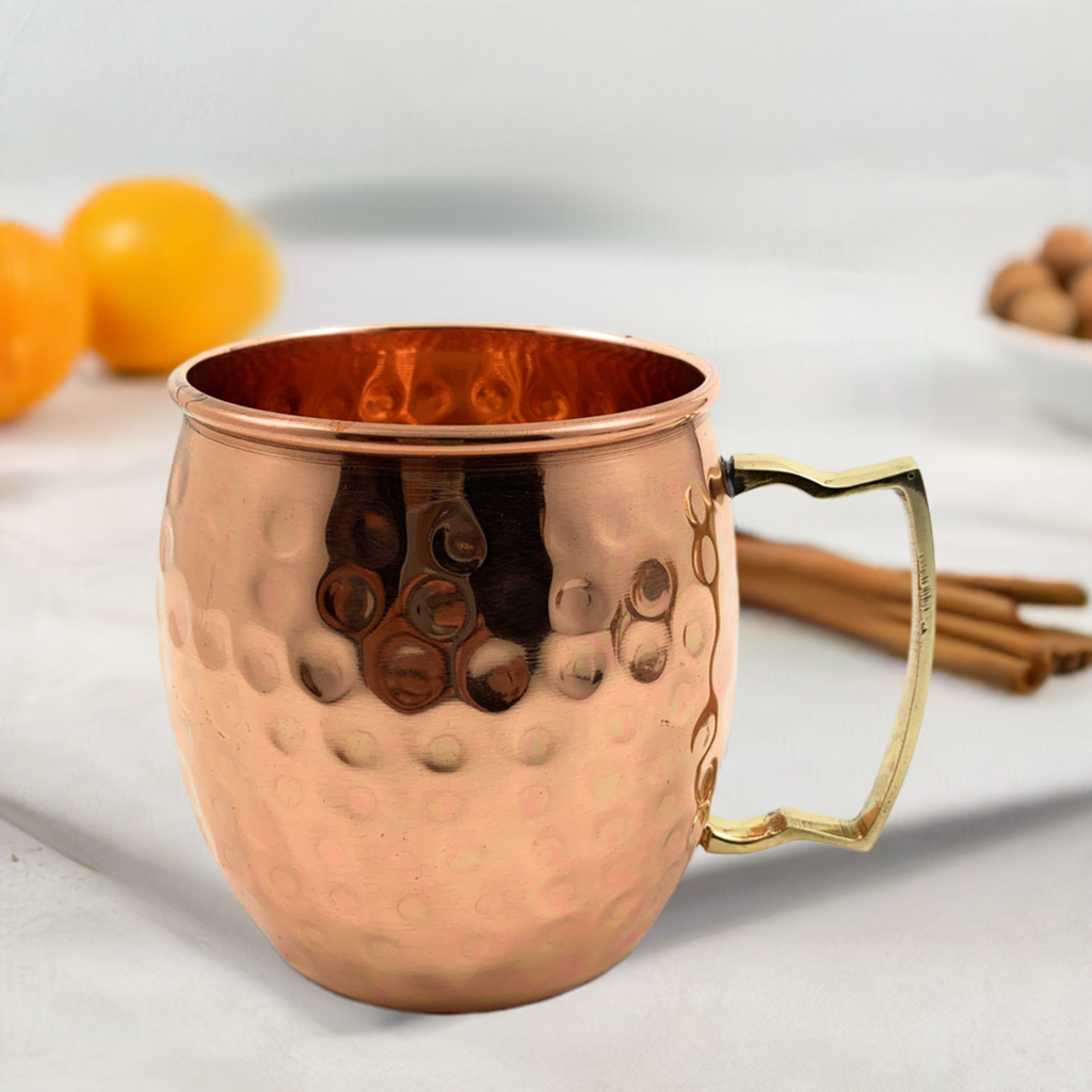 Hammered Moscow Mule Mugs, Set of 2