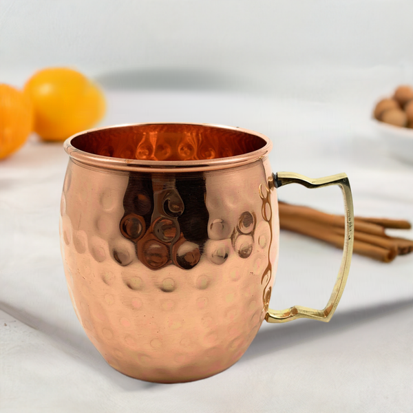 Hammered Moscow Mule Mugs, Set of 2