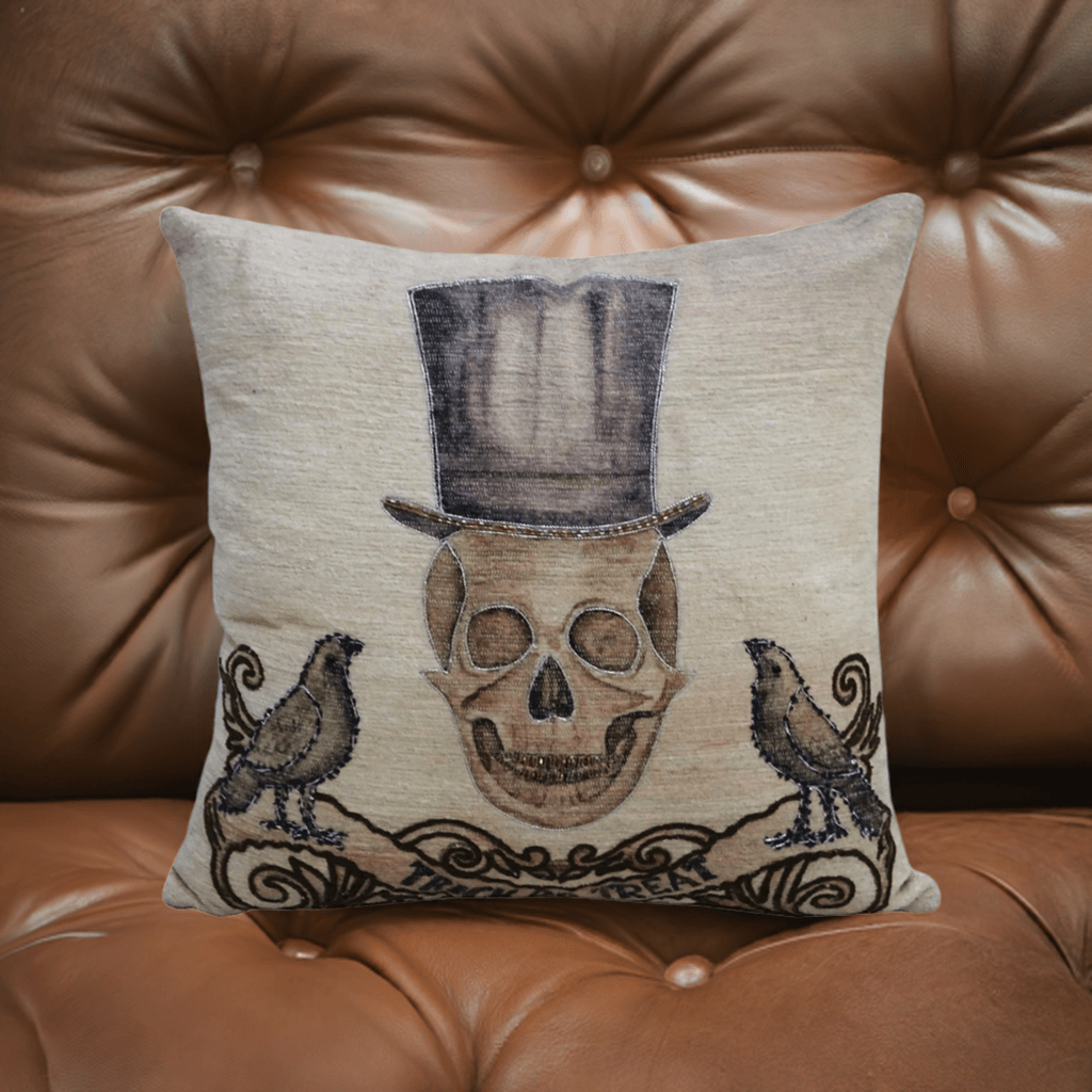 Vibhsa Halloween Embroidered Throw Pillow 20