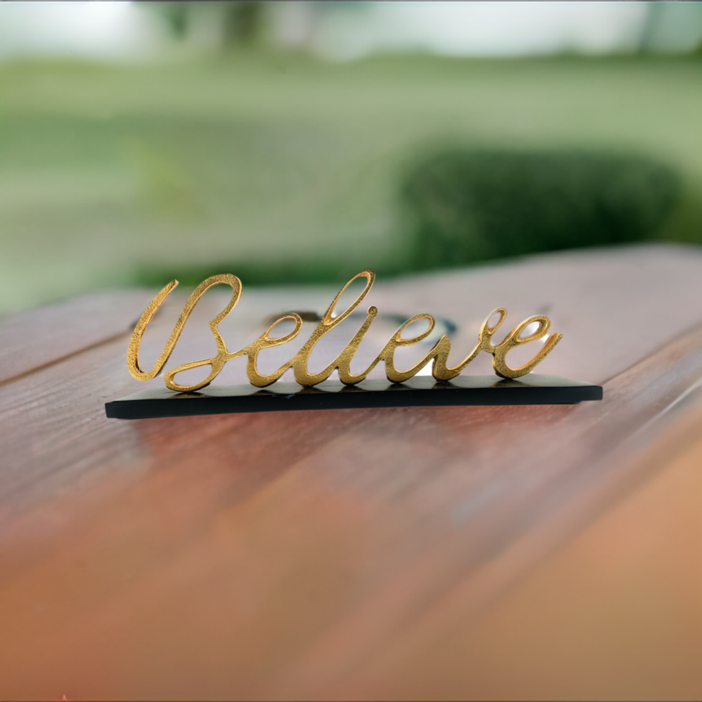Believe Decorative Home Accent  (12.5