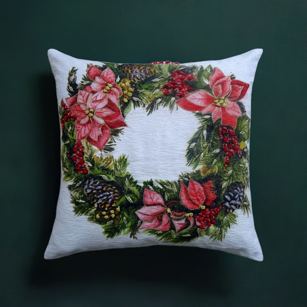 Christmas Wreath Decorative Throw Pillow 20