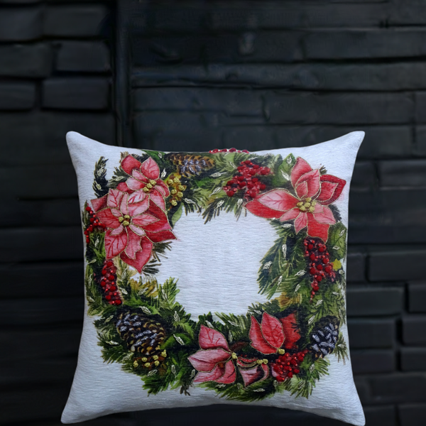 Christmas Wreath Decorative Throw Pillow 20
