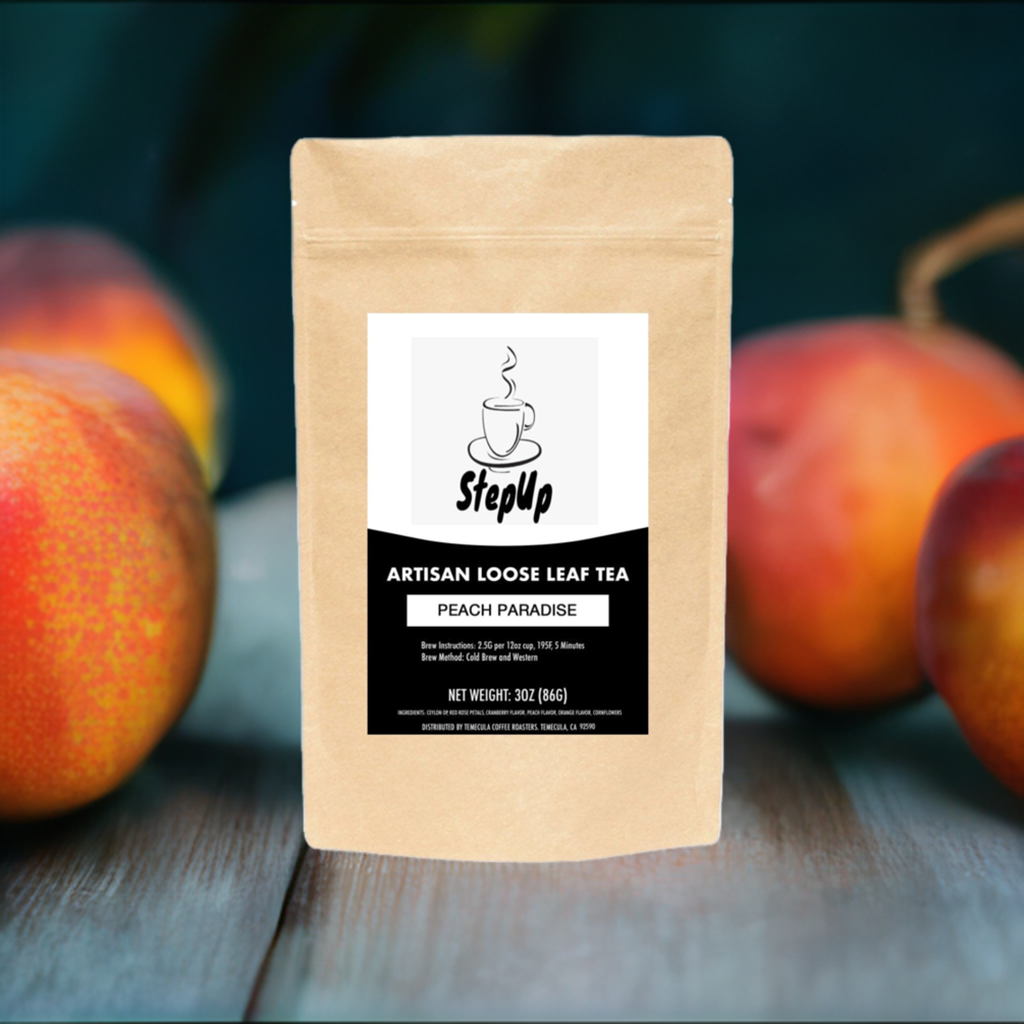 Peach Paradise Fruit Flavored Tea - Sweet and Refreshing | StepUp Coffee