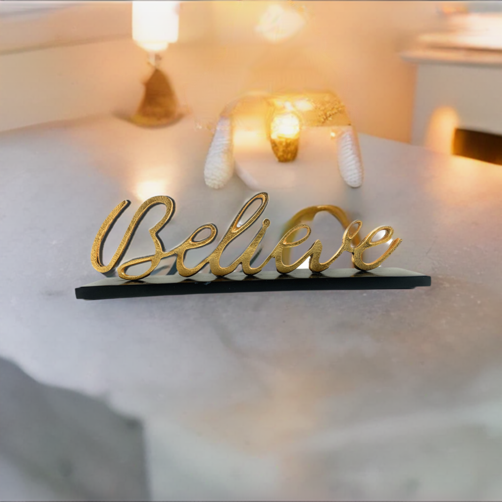 Believe Decorative Home Accent  (12.5