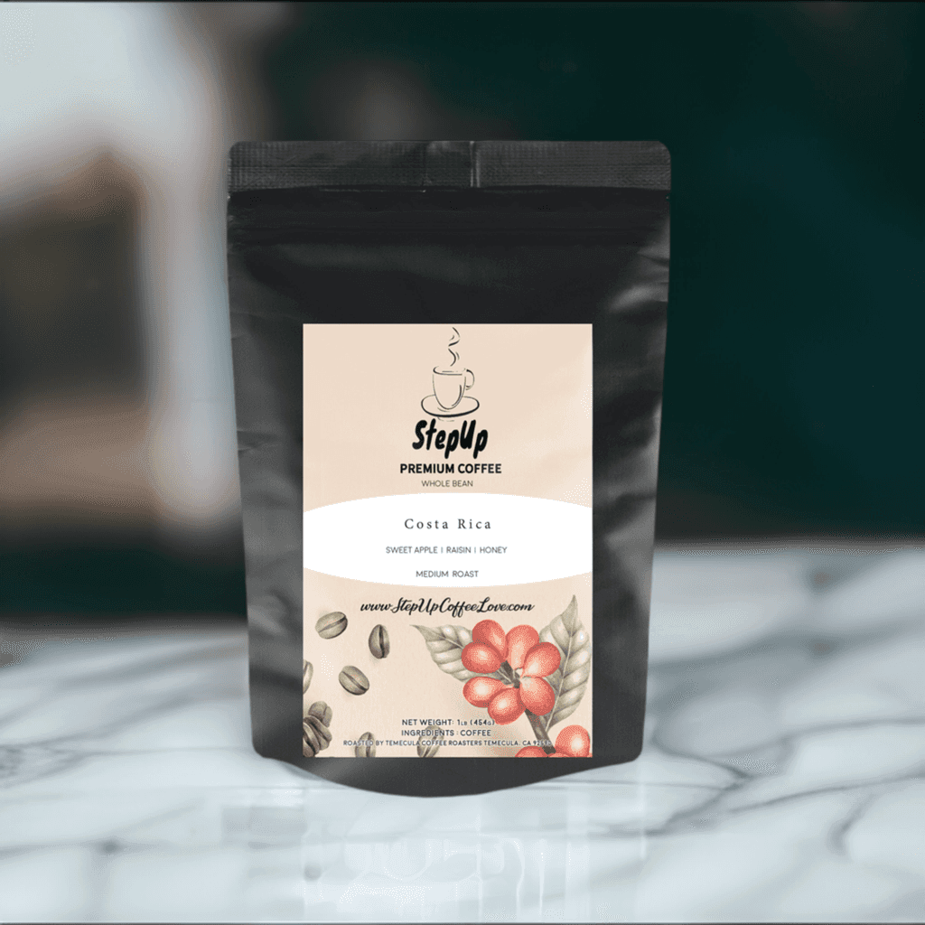 Costa Rican , SHB/EP. Med-Light, Whole Bean, Standard, Espresso 12oz-2 lb.
