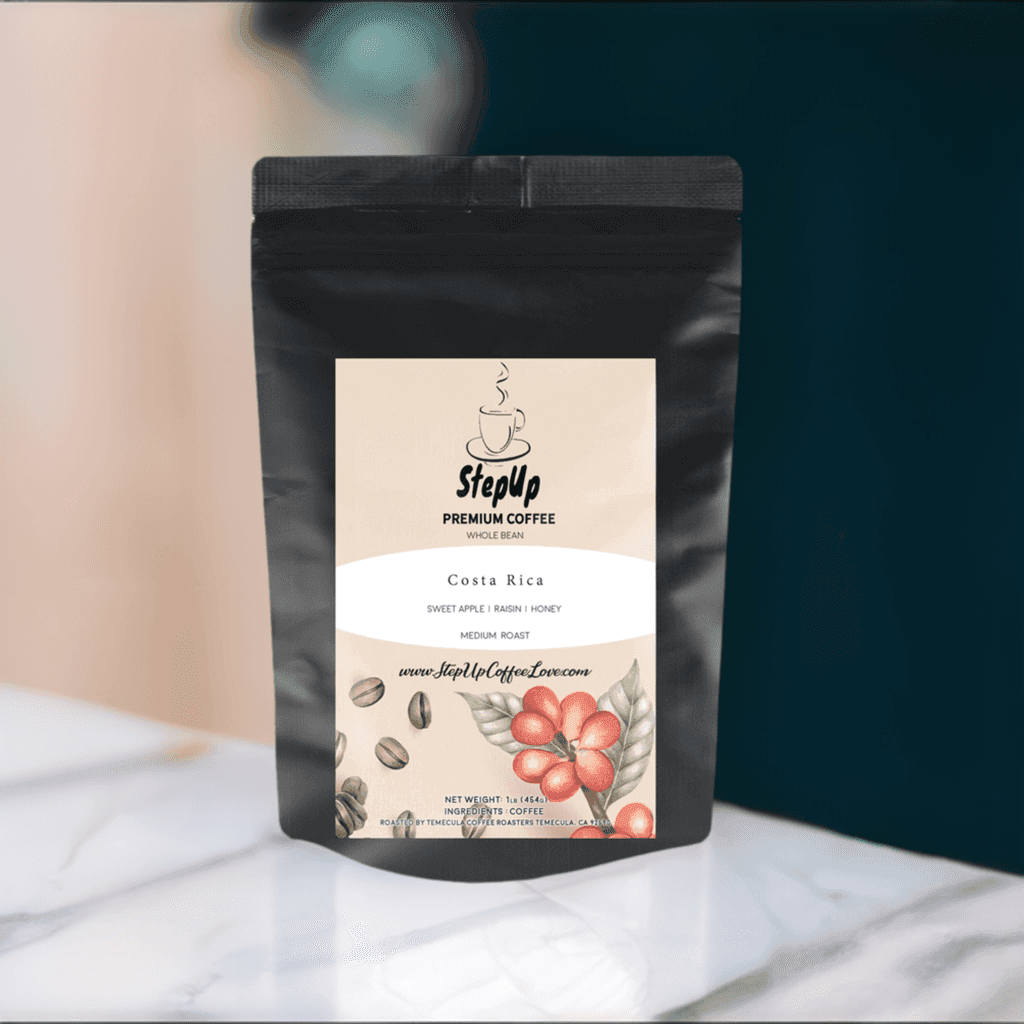 Costa Rican , SHB/EP. Med-Light, Whole Bean, Standard, Espresso 12oz-2 lb.