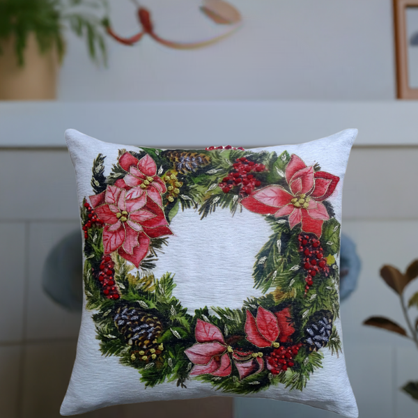 Christmas Wreath Decorative Throw Pillow 20
