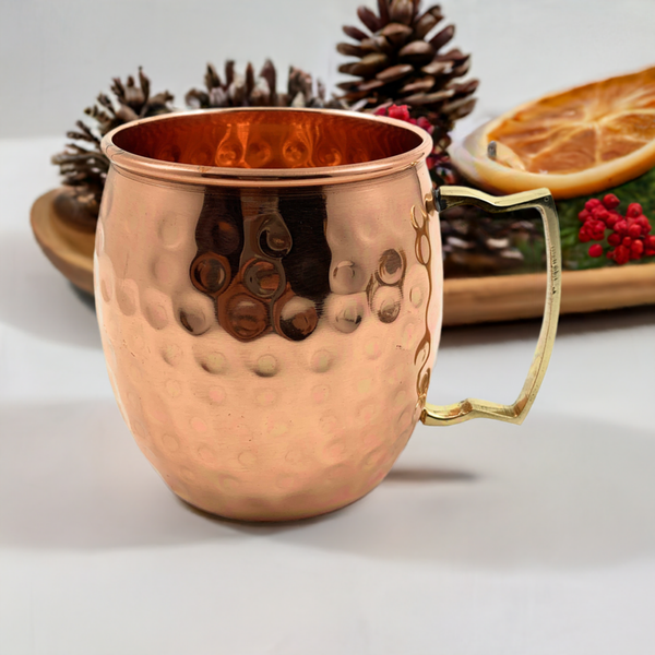 Hammered Moscow Mule Mugs, Set of 2
