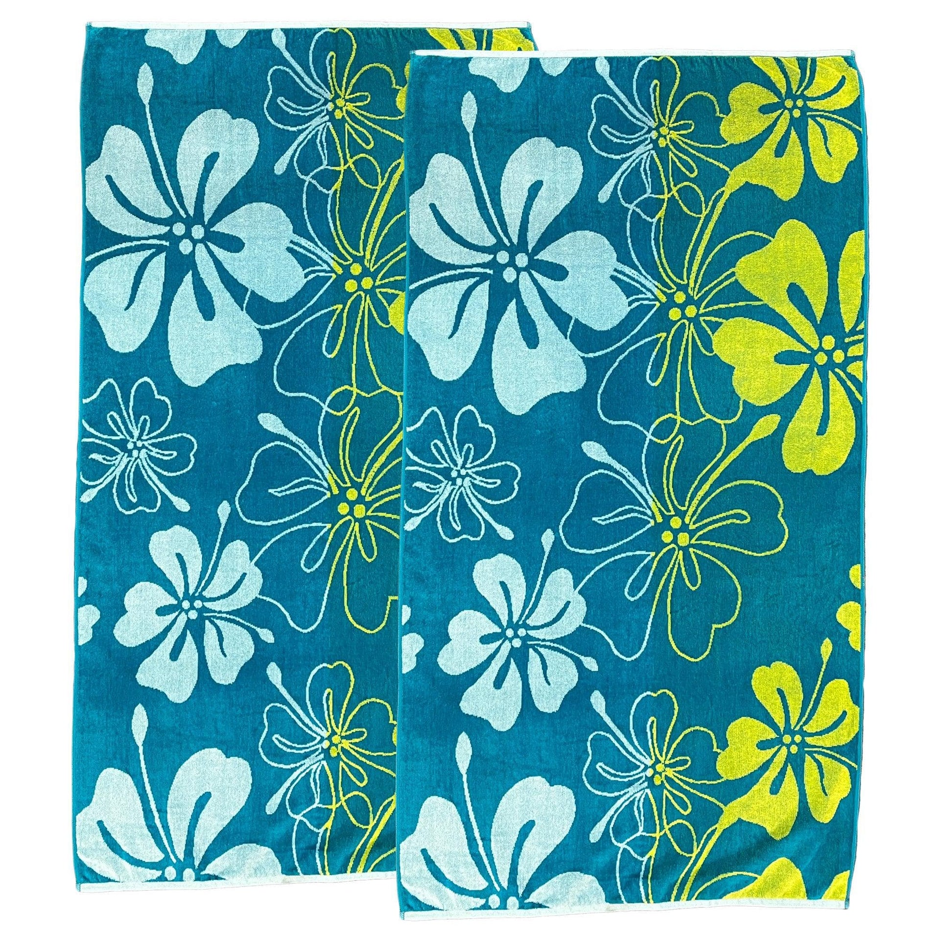 2 Pack Vibrant Beach Towels - Boca Collection