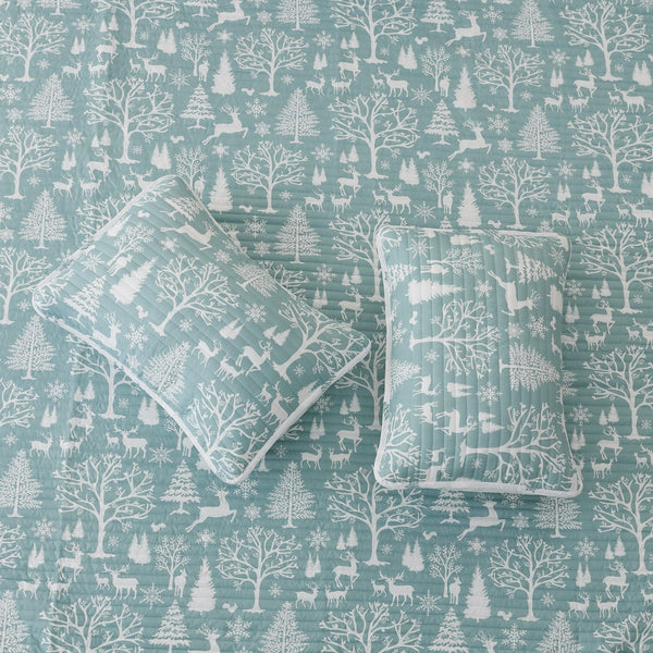 3 Piece Lodge Woods Quilt - Winter Solstice Collection
