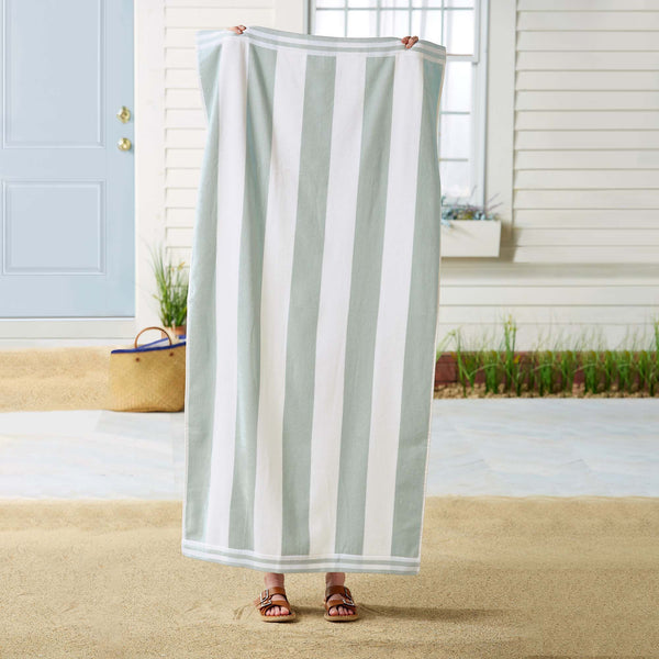 4 Pack Striped Cabana Beach Towel - Edgartown Collection