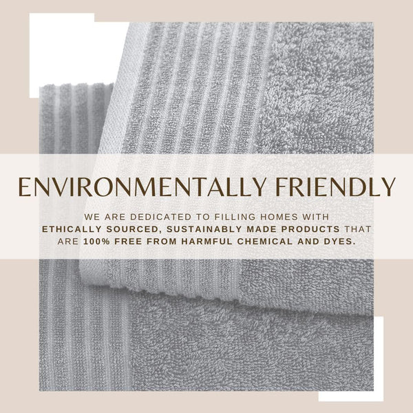 4 Pack Cotton Bath Towels - Kasper Collection