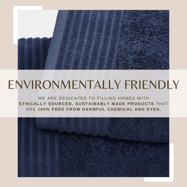 4 Pack Cotton Bath Towels - Kasper Collection